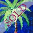 contemporary palm tree painting