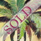 yellow palm tree painting