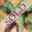 yellow palm tree paintingg