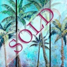 contemporary palm tree painting