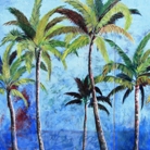 large palm tree painting