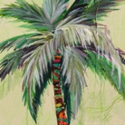 yellow palm tree painting