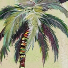 yellow palm tree painting