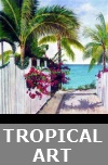 Tropical landscape paintings